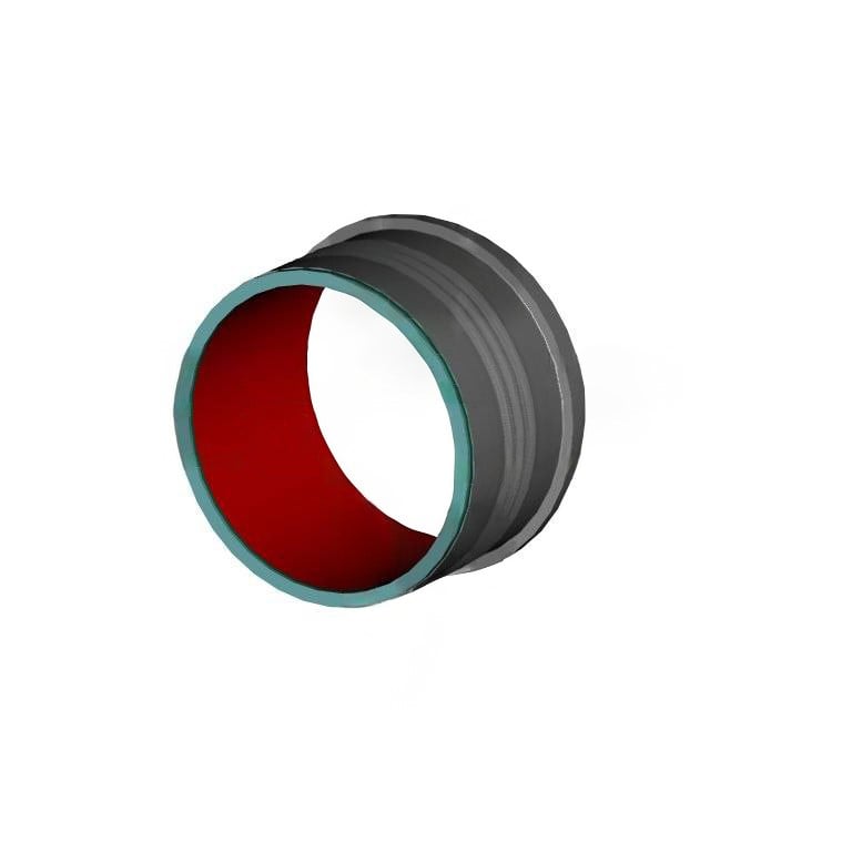 Rotary flange pipe armoured